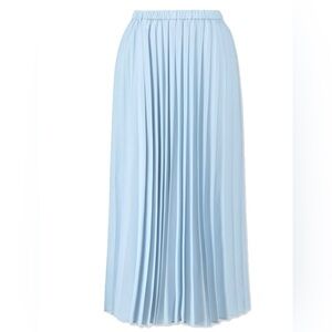 Light blue pleated maxi skirt Uniqlo